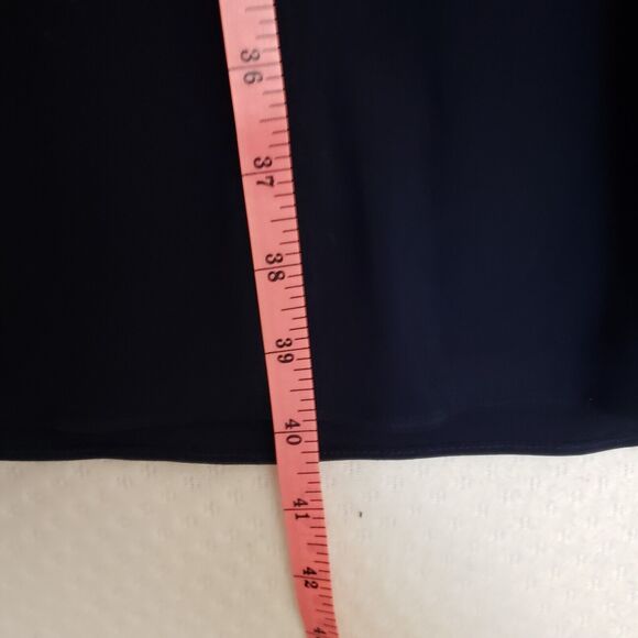 NWT-Alex Evenings Rhinestone Embellished Bateau‎ Navy Jersey Dress Plus Size 18 - Picture 14 of 14